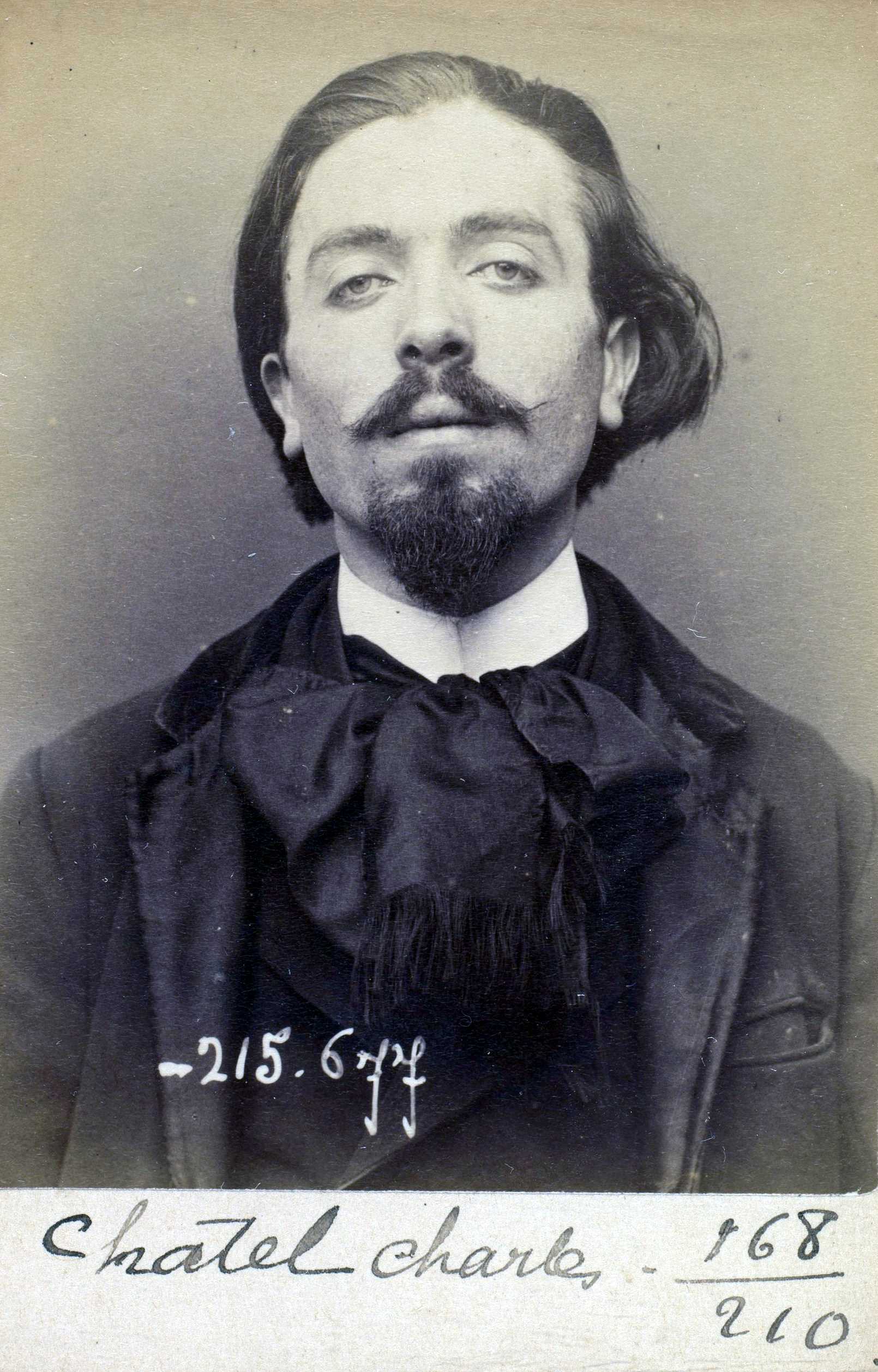 Foto policíaca de Charles Chatel (14 de març de 1894)