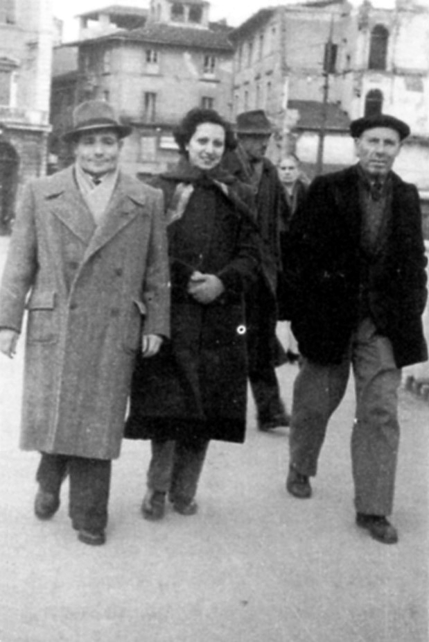 D'esquerra a dreta: Foresto Ciuti, Michaela Bicchieri i Cafiero Ciuti (Pisa)