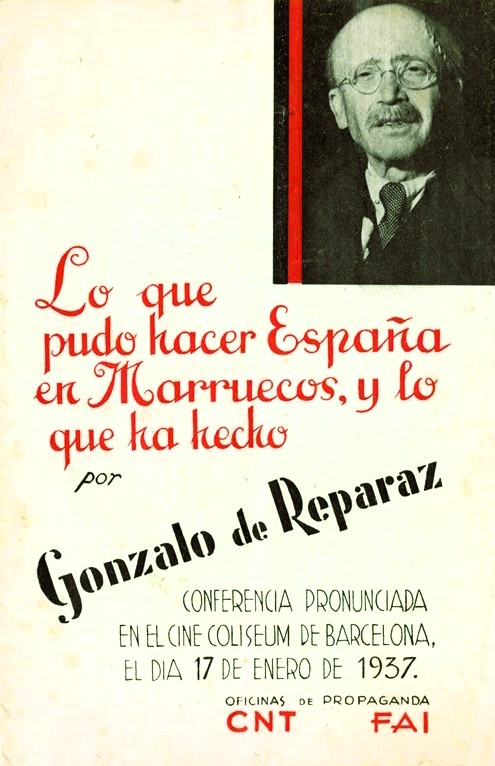 Portada del fullet de la conferència (1937)