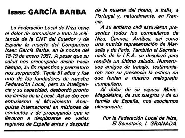 Isaac García Barba (sisè per l'esquerra del segon pla) en el Gran Congrés Anarquista celebrat el 19 de juliol de 1974 a Lisboa