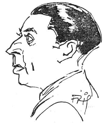 Adrien Perrissaguet en un dibuix de 1937