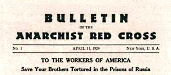 Cap&ccedil;alera del "Bulletin of the Anarchist Red Cross"