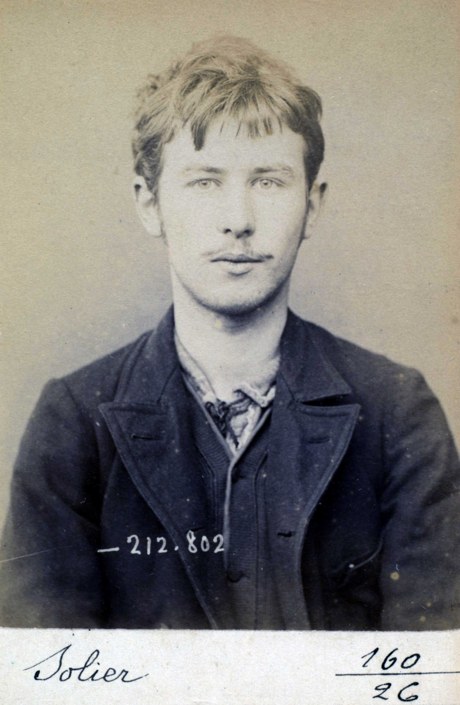 Foto policíaca de Fernand Solier (12 de gener de 1894)