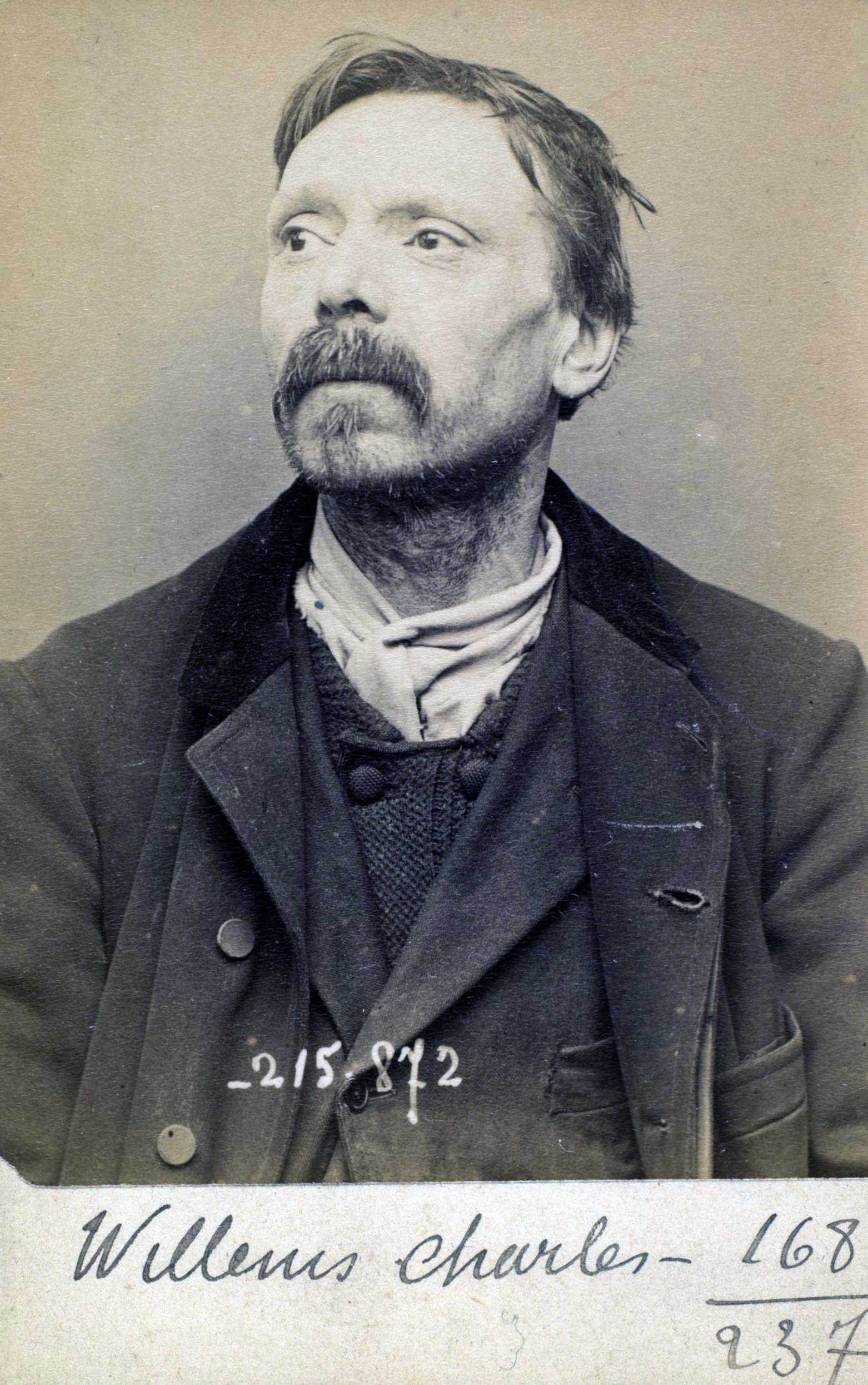 Foto policíaca de Charles Willems (18 de març de 1894)