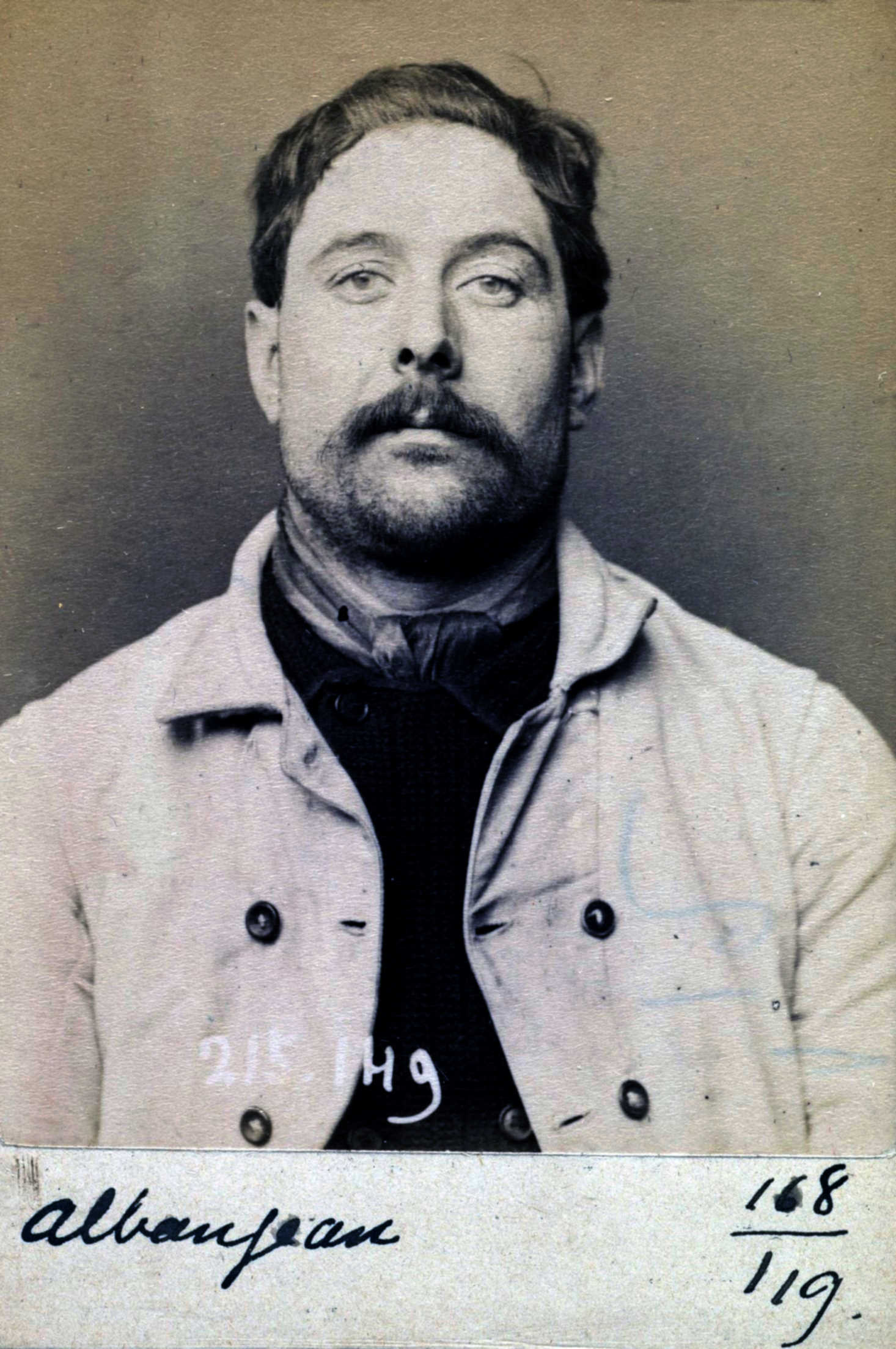 Foto policíaca de Jean Louis Alban (5 de març de 1894)