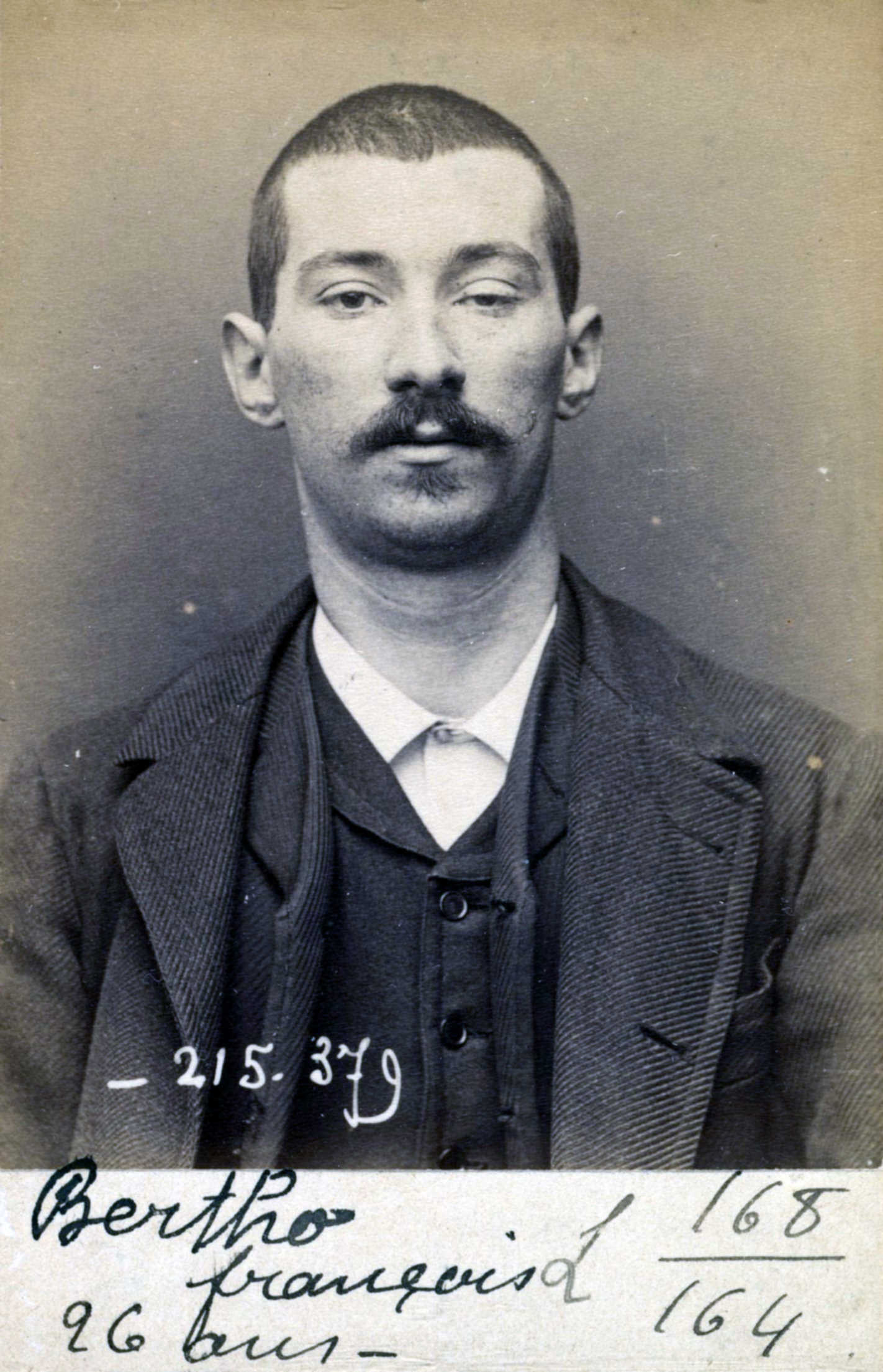 Foto policíaca de François Bertho (9 de març de 1894)