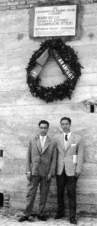Carlo Bianchi (dreta) amb Luciano Farinelli