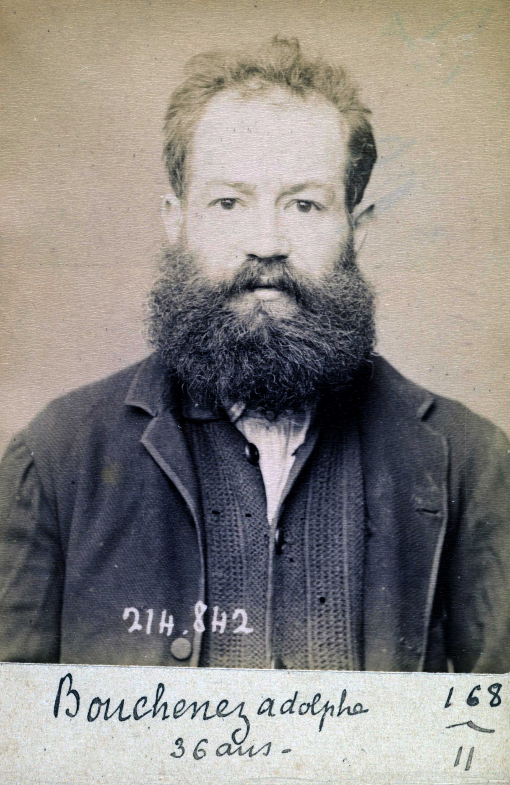 Foto policíaca d'Adolphe Bouchenez (27 de febrer de 1894)