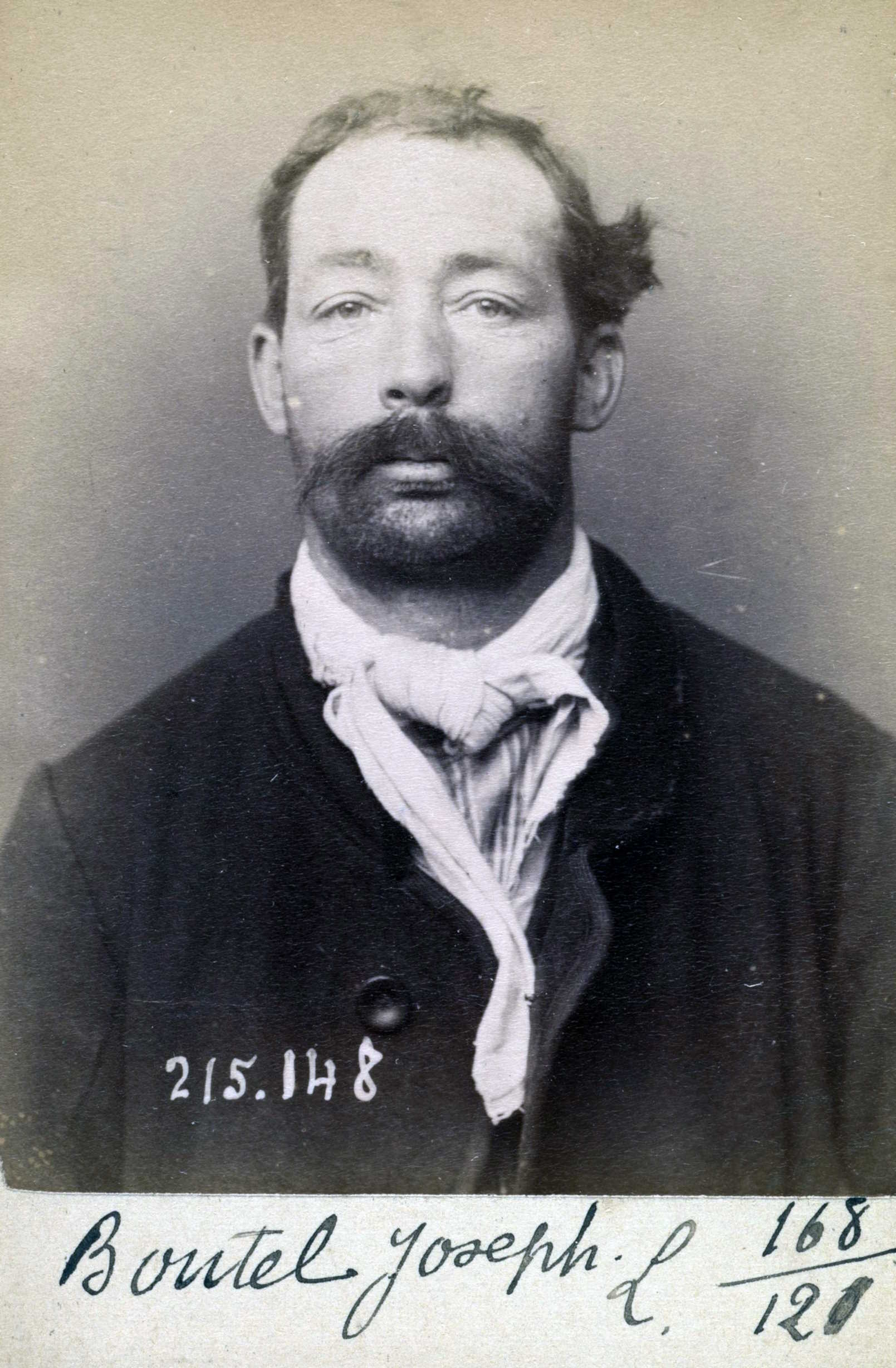 Foto policíaca de Louis Boutel (5 de març de 1894)