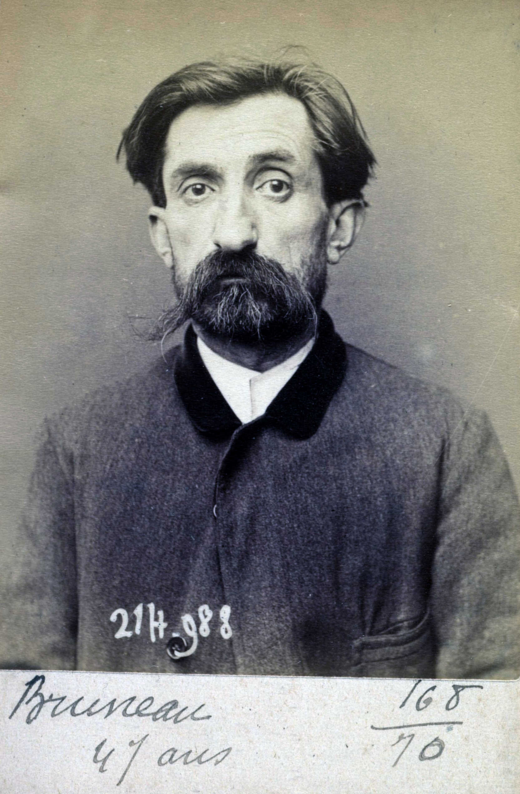 Foto policíaca d'Amédée Bruneau (2 de març de 1894)