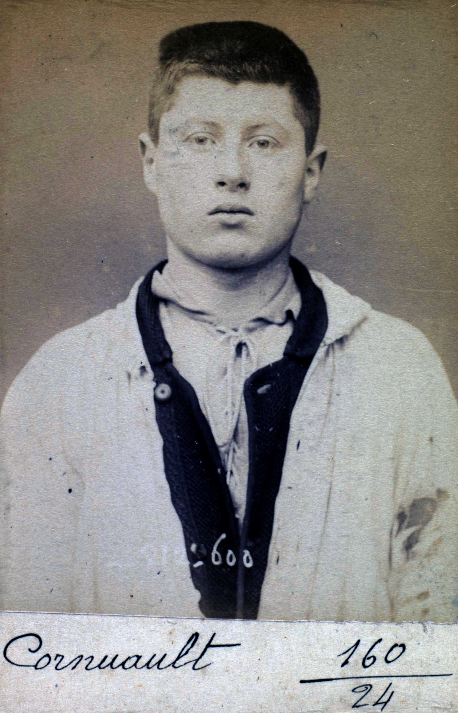 Fotografia policíaca de Joseph Cornuault (7 de gener de 1894)