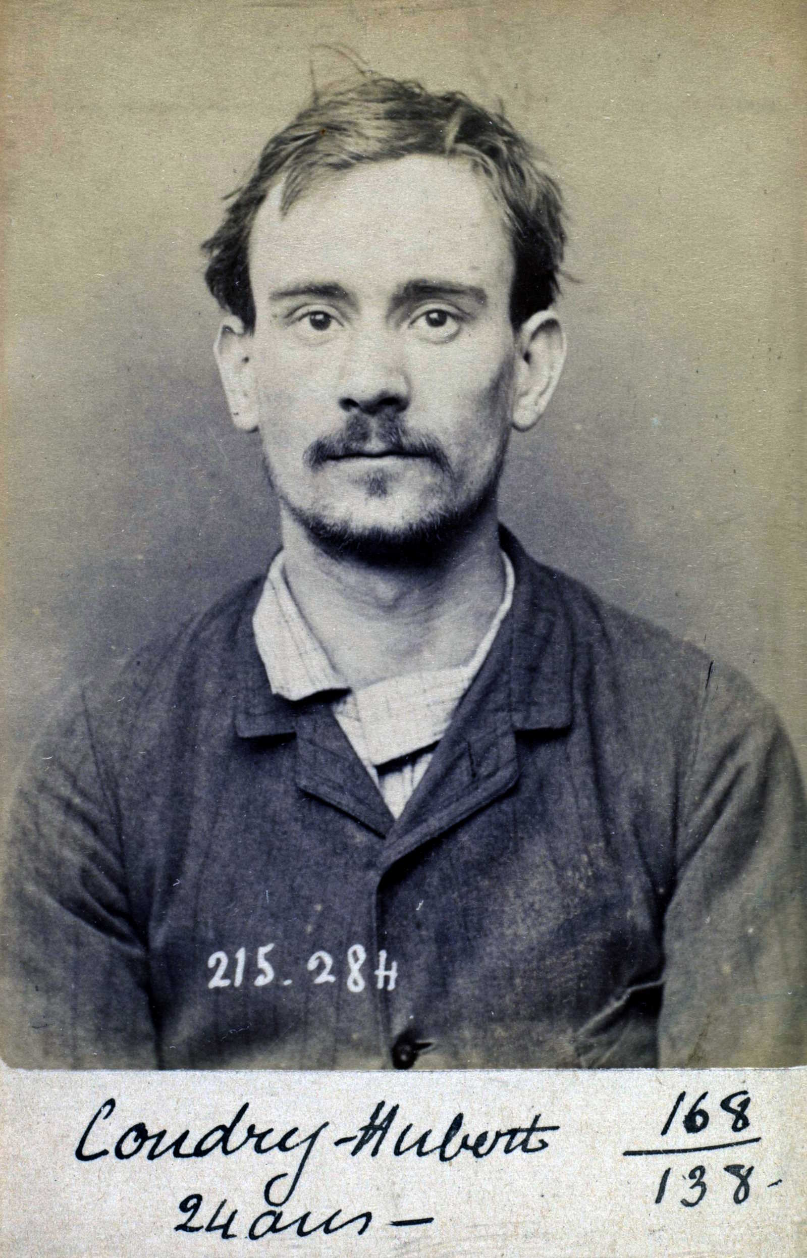Foto policíaca d'Hubert Coudry (7 de març de 1894)