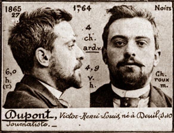 Foto antropomètrica de Victor Henri Dupont (ca. 1894)