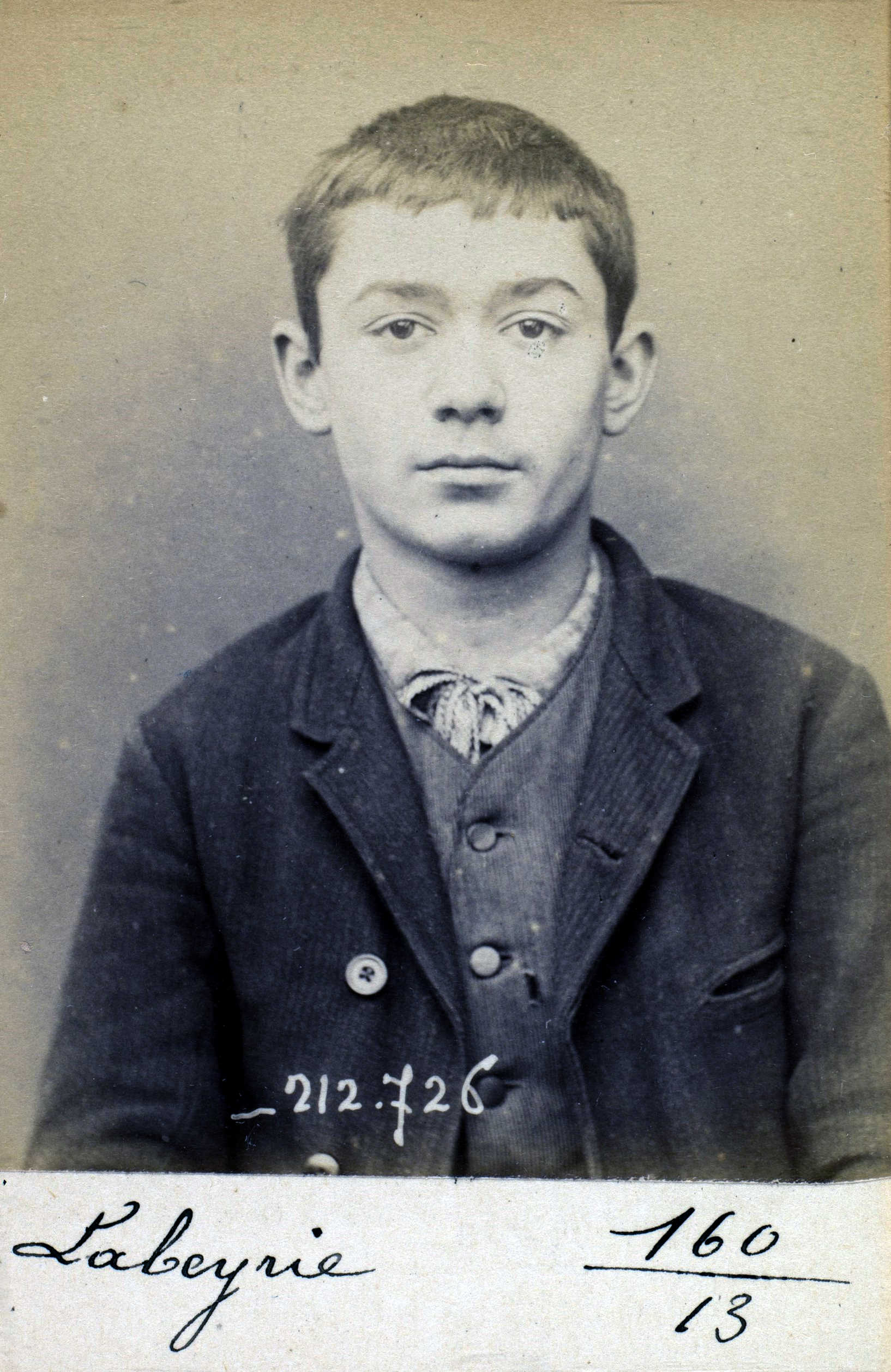 Foto policíaca de Romain Labeyrie (10 de gener de 1894)