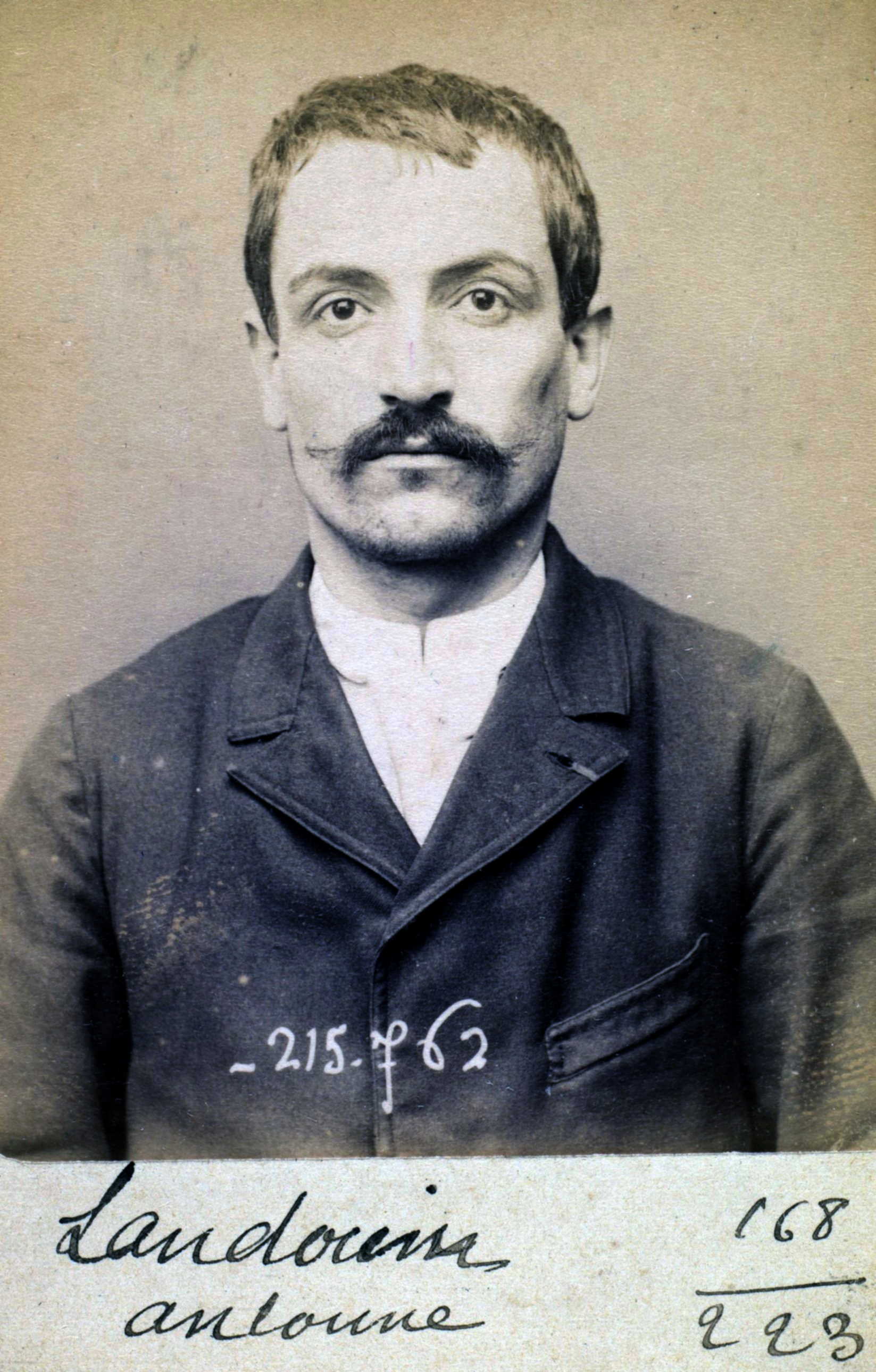 Foto policíaca d'Antoine Landoin (16 de març de 1894)