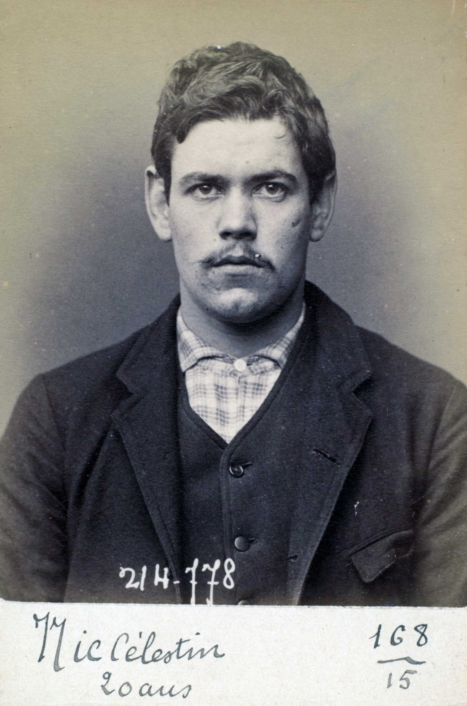 Foto policíaca de Célestin Nic (26 de febrer de 1894)