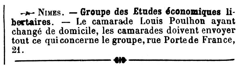 Notícia orgànica de Louis Poulhon apareguda en el periòdic parisenc "Les Temps Nouveaux" del 30 de gener de 1904