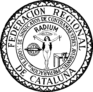 Anagrama de la Federación Sindical Textil "El Ràdium"