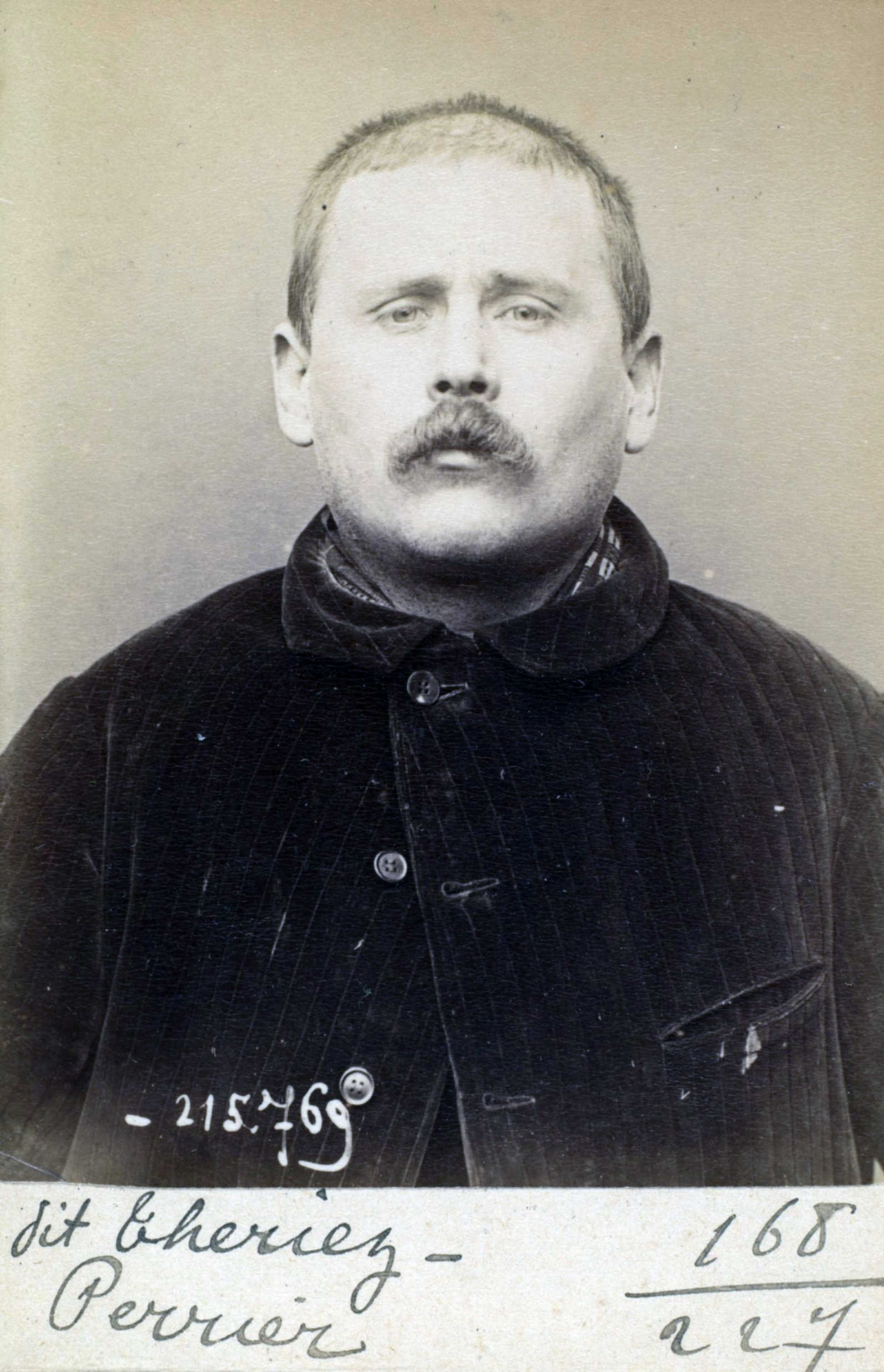 Foto policíaca de Louis Thériez (16 de març de 1894)